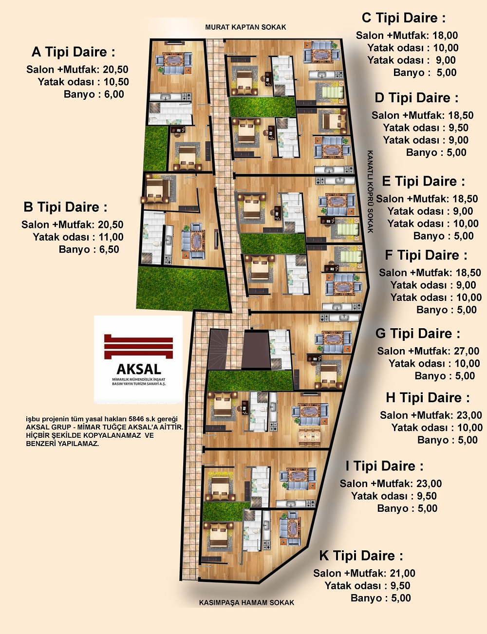 EDİRNE MERKEZ KANATLI KÖPRÜ YANI 540 ADA 30.31.32.33 PARSELLER AKSAL GRUP İNŞAATI